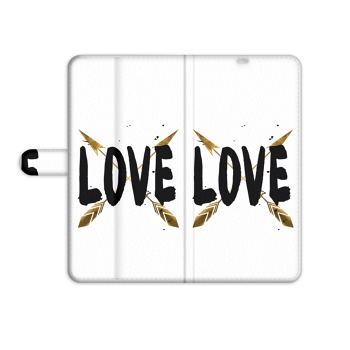 Puzdro typu kniha pre iPhone 13 Pro Max - Love with arrows