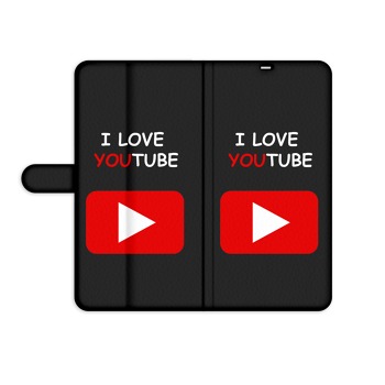 Kryt na knihu pre iPhone 13 Pro Max - I love youtube