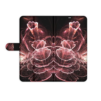 Obal na knihu pre Samsung Galaxy A10 - Red flower