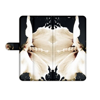 Obal na knihu pre amsung Galaxy M10 - Lily flower