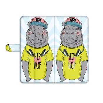 Knižný obal na mobil Samsung Galaxy M11 - Hip-Hop Hippo