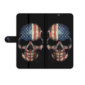 Zatváracie puzdro pre Huawei Y6s (2019) - Americká lebka