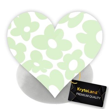 Prémiový biely popsocket srdce so vzorom